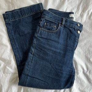 Oak + Fort Cropped Wide Leg Jeans